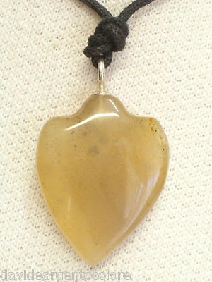 Ciondolo in ARGENTO 925 con freccia in AGATA e girocollo - pietra dura - - Immagine 1 di 3