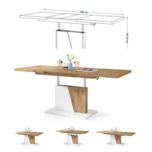 Flexibler Tisch GRANDE Höhenverstellbar & Ausziehbar 70cm x 150-180cm Esstisch - Bild 1 von 22