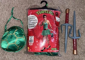 Teenage Mutant Ninja Turtle Costume Adult Female TMNT Halloween Fancy Dress M TZ - Picture 1 of 7