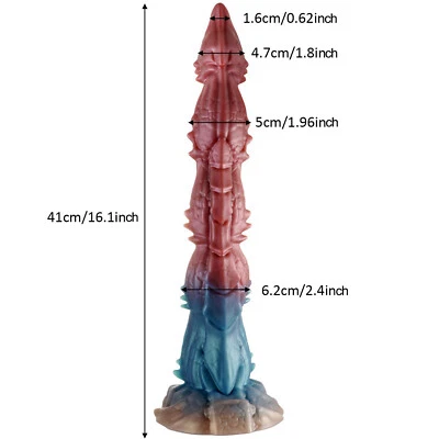 Consolador anal extra largo único tapón trasero vagina masajeador profundo ventosa juguetes sexuales Foto 1 de 4