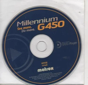 MATROX 20075 CD BULK - MILLENNIUM G450 - DVD PLAYER ONLY DISK - Afbeelding 1 van 1