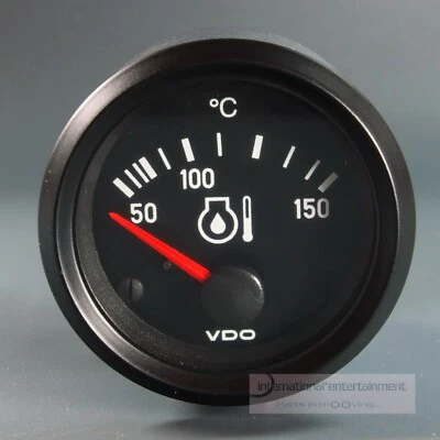 VDO ÖLTEMPERATUR ANZEIGER 50 -  150°  ZUSATZ INSTRUMENT OEL GAUGE 12V  52mm - Bild 1 von 4