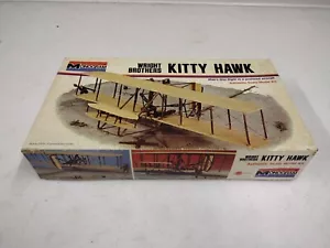 Vintage 1/40 Scale Monogram 6824 Wright Brothers Kitty Hawk Model Kit White Box - Picture 1 of 17