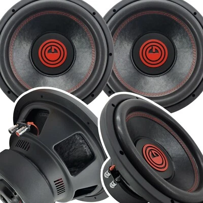 MACKIE Pair of Gravity 12 Inch 4000 Watt Car Subwoofer w/ 4 Ohm DVC Power (2 Sub )