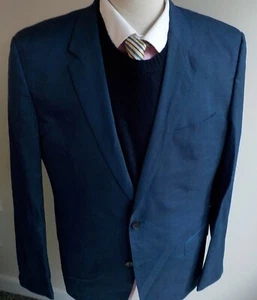 Blazer Azul BOSS HUGO BOSS Guabello Hecho en Italia Super 130 Lana 2 Botones TALLA 44R - Imagen 1 de 6