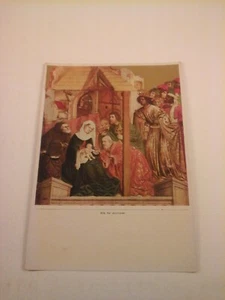Vtg 5x7 Art PRINT Gothic & early Renaissance Painting Hans Multscher: Adoration - Picture 1 of 2