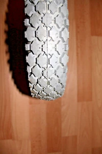 2x Reifen mit Schlauch 4.10/3.50-5 blaugrau 4PR E-Mobil Elektromobil Scooter - Bild 1 von 4
