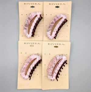 Riviera Pink Pearl Claw Hair Clip (4 Pack) - Picture 1 of 4