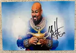 Foto Firmada 4X6 Color Major Attaway El Genio En El Musical Aladdin de Broadway - Imagen 1 de 2