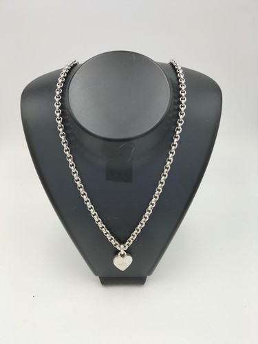 Gucci 356225 J8400 0720 Collana con targhetta cuore argento