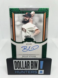 2024 Topps Tier One - Brian Wilson Tier One Talents Autograph Green 43/49 - Picture 1 of 2