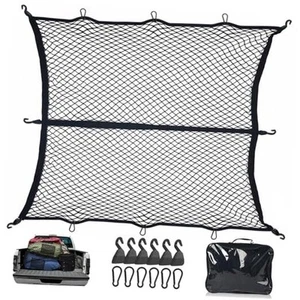 Cargo Net for Pickup Truck Bed,Truck Bed Net,4' x 4' 6 Hook and 6 Loop - Picture 1 of 7