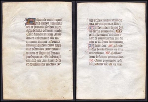 Book of Hours manuscript Stundenbuch Handschrift 1450 Livre heures manuscrit 46 - Imagen 1 de 1