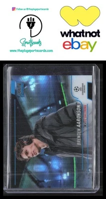 🔥 2021-22 Stadium Club Chrome #15 Brenden Aaronson Blue Prism Refractor - Image 1 of 2