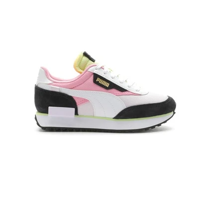 Zapatillas informales PUMA Future Rider ramo con cordones jóvenes niñas rosa, blanco Foto 1 de 4