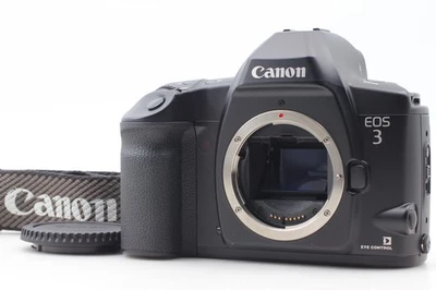 [Almost MINT w/ Strap] Canon EOS 3 EOS-3 35mm SLR Film Camera Black Body JAPAN - Image 1 of 4