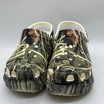 Zueco Crocs Clásico Bae Realtree Camuflaje Plataforma Grueso Para Mujer Talla 9 Unisex W9/M7 Foto 1 de 4