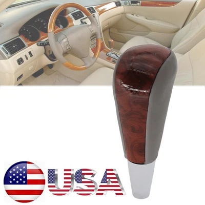 Gray Maple Yellow Gear Shift Knob For Toyota Avalon Sienna Lexus ES LS GS AG76 - Image 1 of 4