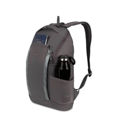 Mochila de viaje discreta SWISSGEAR para trabajo de cercanías para computadora portátil de 15" - gris carbón Foto 1 de 4