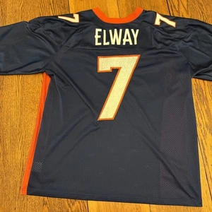Vintage Nike JOHN ELWAY #7 Denver Broncos Late 90's Football Jersey Mens Large - Picture 1 of 6