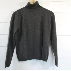 Maglione Pendleton donna 100% lana finto collo tg M piccolo grigio minimalista - Foto 1 di 9
