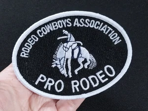 PRO RODEO COWBOYS ASSOCIATION Bronco Riding Embroidered Jacket Shirt Hat Patch - Picture 1 of 5