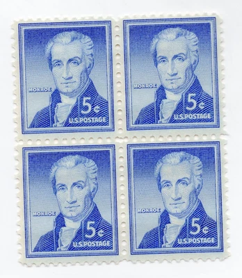 Scott #1038 James Monroe Block of 4 Stamps - MNH #2 - Image 1 of 2