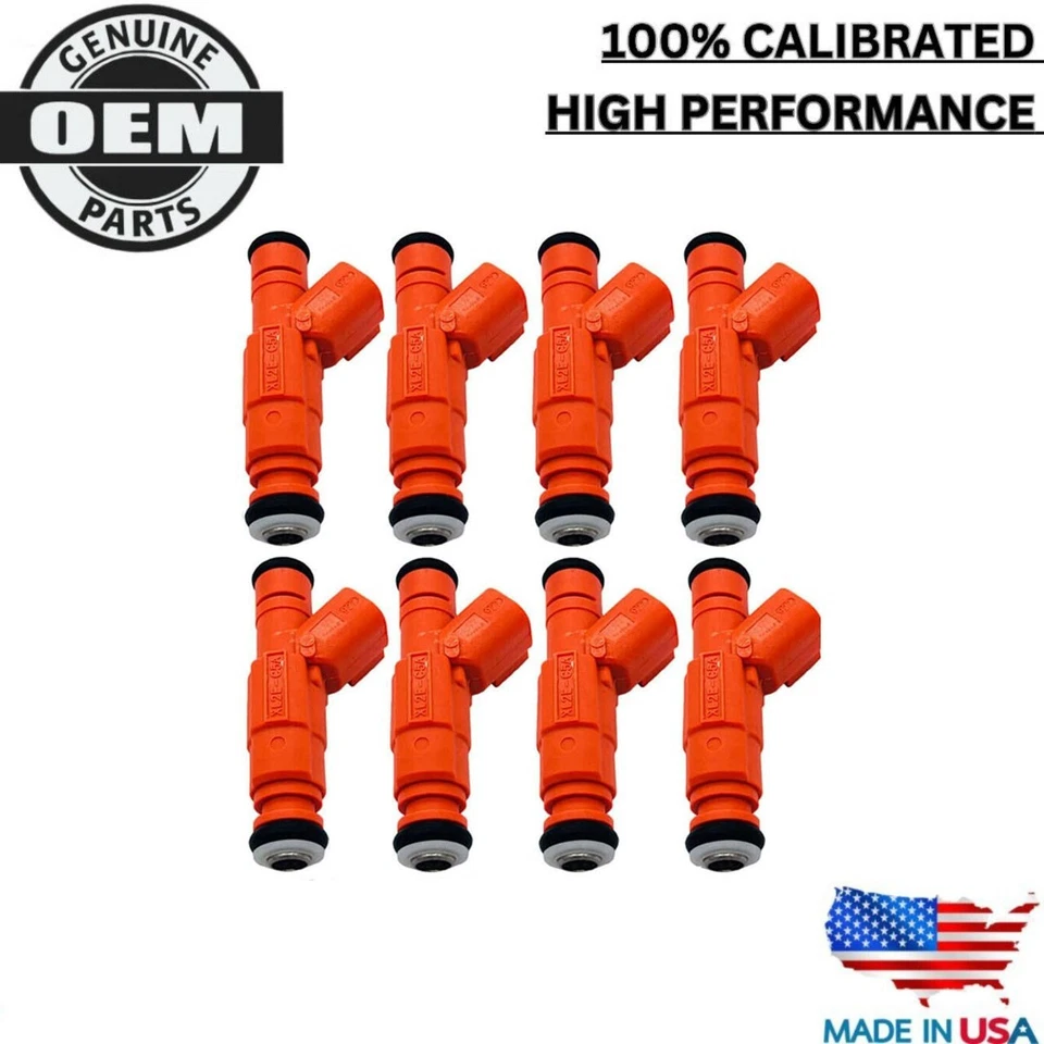 NEW OEM 8X Bosch Fuel Injectors Fits 2003-2004 Ford Crown Victoria 4.6L V8 - Image 1 of 4