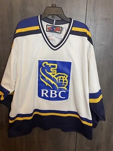 Vintage RBC Heritage Hockey Jersey Adult Large SP Flo Knit White - Picture 1 of 9