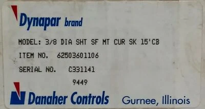 Dynapar/Danaher Controls 62503601106 Encoder - Image 1 of 4