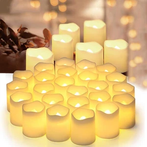 24X LED Flameless Tea Light Wedding Decoratio Tealight Candle Battery Included - Picture 1 of 15