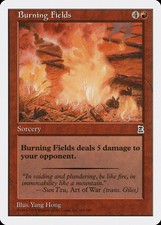 Burning Fields Portal Three Kingdoms PLD Red Common MAGIC MTG CARD ABUGames