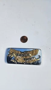 EMGO MASTER CYLINDER COVER - GOLD EAGLE SPIRIT / HARLEY HD 1982-85 - Picture 1 of 2