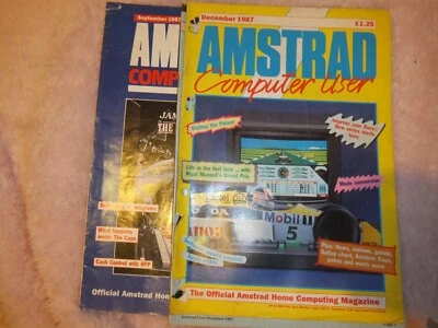Amstrad computador do usuário - 2 Edições De 1987-Vintage De Computação E Jogos - Imagem 1 de 3