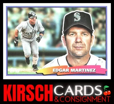Edgar Martinez 2022 Topps Archives #88BF-32 1988 Topps Big Foil Seattle Mariners - Image 1 of 2