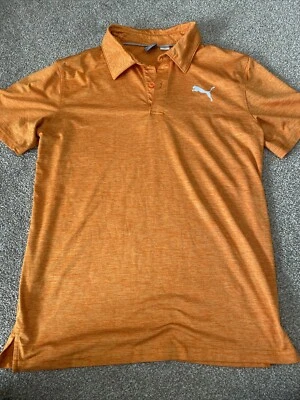Puma Essential Pounce Orange Golf Shirt Polo 18-20 Junior's Youth Size XL - Image 1 of 4