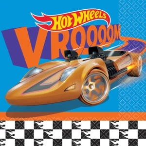 Hot Wheels Party Napkins/Serviettes 2ply 16pk - Hot Wheels Vroom Party Supplies - Picture 1 of 1