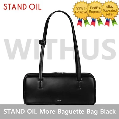 Bolso Baguette STAND OIL More Bolso de Hombro Negro para Mujer - Seguimiento_ Foto 1 de 4