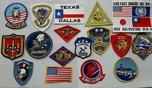 CHAQUETA DE VUELO TOP GUN PELÍCULA G1 PARCHES BORDADOS Juego de 17 - Imagen 1 de 9
