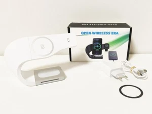 Alimentatore Wireless 3 in 1 OPEN WIRELESS ERA bianco - Picture 1 of 6