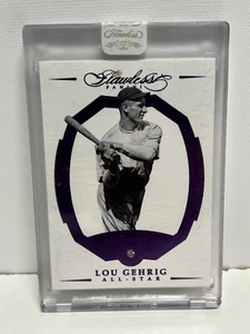 Lou Gehrig 2017 Flawless Baseball #ed 3/4 Diamond Encased RARE - Picture 1 of 9