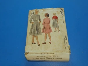 Vintage 1950er McCall Schnittmuster 8092 Mädchen Bolero & Rock Zweiteiler Anzug Größe 12 - Bild 1 von 3