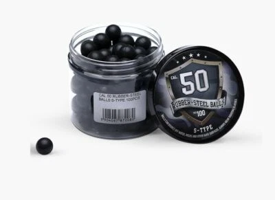 Rubberballs Cal. 50 S-Typ Stahl-Gummi 100 Stück - Bild 1 von 2