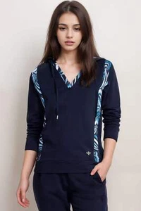 Johnny Was Blue Bee Active Trapeze Travel Hoodie A8724-E - Picture 1 of 11