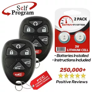 2 For 2007 2008 2009 2010 2011 2012 2013 2014 Chevrolet Tahoe Remote Key Fob - Picture 1 of 1