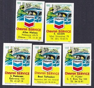 Denmark Poster Stamps CHEVRON SERVICE - Picture 1 of 1