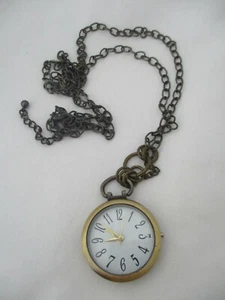 Bronzefarbene Taschenuhr Quarz Analog - Bild 1 von 12
