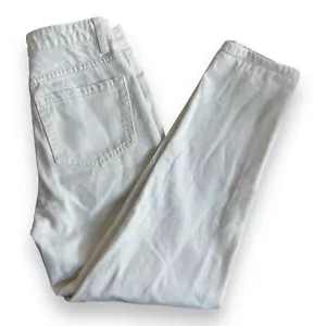 Jeans donna denim bianco Redial taglia US 4 vita alta gamba affusolata - Foto 1 di 15