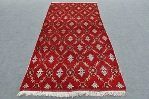 Vintage Rug, Oushak Rug, Turkish Rug, 4.2x8.6 ft Area Rugs, Moroccan Rug - Picture 1 of 6
