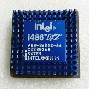 Intel i486 A80486DX2-66 vintage CPU 1989 Production Rare collectibles